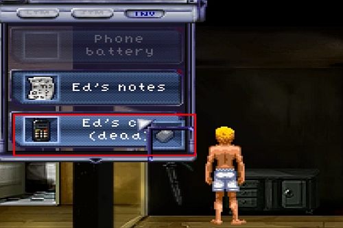 Otwórz raz jeszcze INV i przesuń Phone battery na Eds Cell - Mieszkanie Eda | Opis przejścia Resonance - Resonance - poradnik do gry