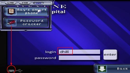 Teraz w okno login wprowadź pierwszą literę imienia szefa Emmy oraz jego nazwisko, które widziałeś w mailu Whats my user name - Godzina 7-30 - Ray - Włamanie do komputera | Opis przejścia Resonance - Resonance - poradnik do gry