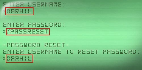 W ENTER USERNAME wpisz na klawiaturze pierwsze trzy litery imienia oraz nazwiska doktora, które były widoczne na górze ekranu konta doktora - Godzina 7-30 - Ray - Terminal | Opis przejścia Resonance - Resonance - poradnik do gry