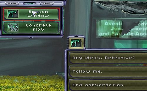 Teraz w rozmowie z Bennetem, użyj z STM opcji Broken window, by policjant pomógł dostać Ci się do środka budynku - Juno Labs - Ed | Opis przejścia Resonance - Resonance - poradnik do gry