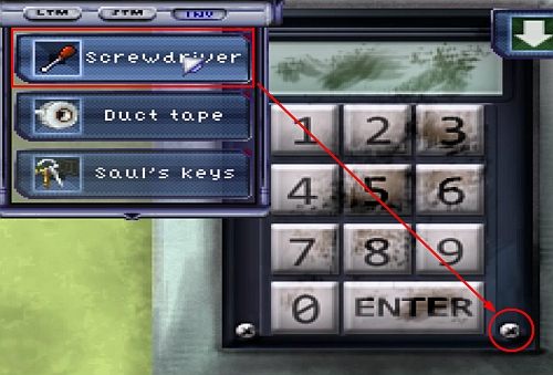 Teraz przesuń Screwdriver na śruby (Screw - kółko na screenie) panelu z przyciskami, by usunąć i ten panel - W środku Juno labs - Ed i Bennet (1) | Opis przejścia Resonance - Resonance - poradnik do gry