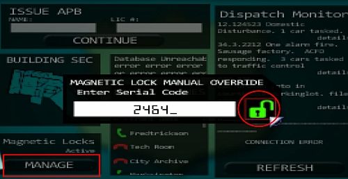 Kliknij na Manage (prostokąt w lewym dolnym rogu) - Police Administration - Bennet, cz. 2 | Opis przejścia Resonance - Resonance - poradnik do gry