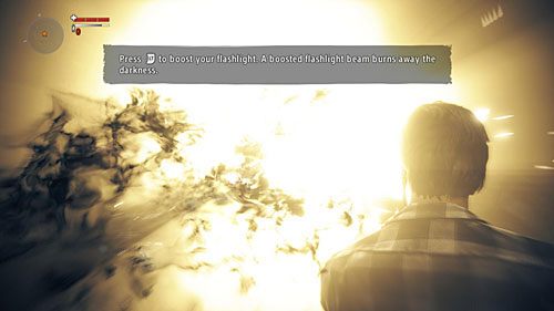 Kierując promień światła z latarki na obiekty zagradzające przejście zniszczysz je - Akt 1 - The Mechanic | Akt 1 | Alan Wakes American Nightmare - Alan Wakes American Nightmare - poradnik do gry