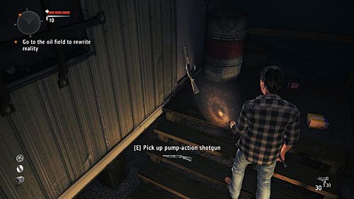 Po drodze do wieży wiertniczej przejdziesz obok zamkniętego domku - Akt 1 - The Mechanic | Akt 1 | Alan Wakes American Nightmare - Alan Wakes American Nightmare - poradnik do gry