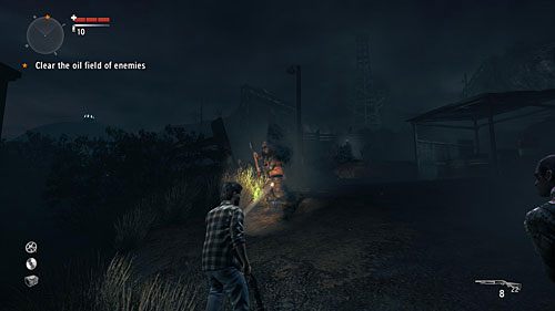 Zaraz za domkiem zaatakują przeciwnicy - Akt 1 - The Mechanic | Akt 1 | Alan Wakes American Nightmare - Alan Wakes American Nightmare - poradnik do gry