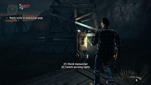 Potem podłącz akumulator do skrzynki sterującej i uruchom światła - Akt 1 - The Mechanic | Akt 1 | Alan Wakes American Nightmare - Alan Wakes American Nightmare - poradnik do gry