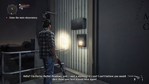 Wejście do głównego budynku jest zamknięte - Akt 1 - The Scientist | Akt 1 | Alan Wakes American Nightmare - Alan Wakes American Nightmare - poradnik do gry