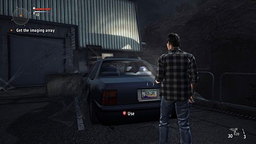 Po rozmowie będziesz musiał się udać na parking za jednym z mniejszych budynków z kopułą - Akt 1 - The Scientist | Akt 1 | Alan Wakes American Nightmare - Alan Wakes American Nightmare - poradnik do gry