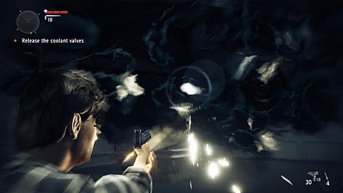 Po zakręceniu jednego z zaworów pojawi się kolejny poltergeist - Akt 1 - The Scientist | Akt 1 | Alan Wakes American Nightmare - Alan Wakes American Nightmare - poradnik do gry