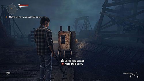 A na koniec podłącz akumulator do skrzynki sterującej i uruchom światła - Akt 2 - Setback | Akt 2 | Alan Wakes American Nightmare - Alan Wakes American Nightmare - poradnik do gry