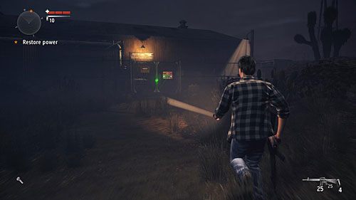 Przebijając się przez hordy przeciwników dobiegnij do elektrowni i wejdź na jej teren - Akt 2 - Relapse | Akt 2 | Alan Wakes American Nightmare - Alan Wakes American Nightmare - poradnik do gry