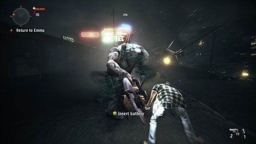 Po upadku satelity biegnij do motelu - Akt 3 - Resolved | Akt 3 | Alan Wakes American Nightmare - Alan Wakes American Nightmare - poradnik do gry