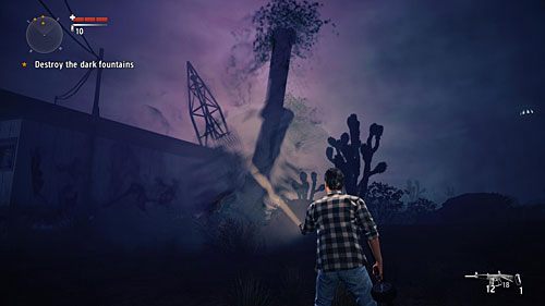 Aby wejść do budynku z projektorem ponownie musisz zniszczyć tzw - Akt 3 - United | Akt 3 | Alan Wakes American Nightmare - Alan Wakes American Nightmare - poradnik do gry