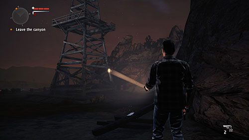 Manuskrypt znajdziesz tuż po wyjściu z kanionu, po zastrzeleniu dwóch pierwszych przeciwników - Akt I - The Mechanic | Strony manuskryptu | Alan Wakes American Nightmare - Alan Wakes American Nightmare - poradnik do gry