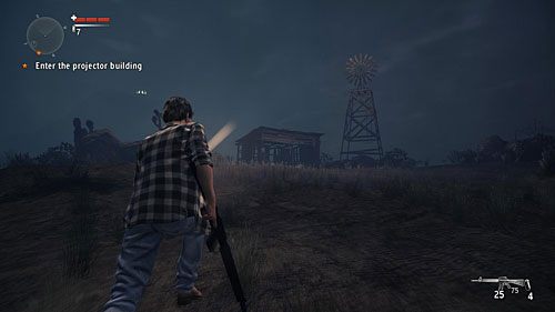 Kiedy pozbędziesz się zagrożenia w postaci dziwnych rur ciemności wokół budynku z projektorem kinowym, nie wchodź jeszcze do środka - Akt II - Relapse | Strony manuskryptu | Alan Wakes American Nightmare - Alan Wakes American Nightmare - poradnik do gry