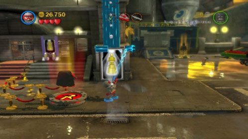 Z uzyskanych klocków stwórz drugi podest, w którym załóż Robinowi kostium magnetyczny - Współudział | Opis przejścia LEGO Batman 2 DC Super Heroes - LEGO Batman 2: DC Super Heroes - poradnik do gry