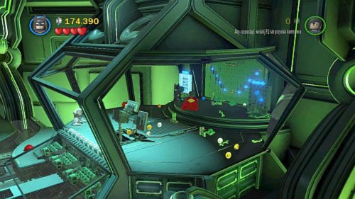 Po walce wyjdź z robota i udaj się do pomieszczenia z prawej - Nowe technologie | Opis przejścia LEGO Batman 2 DC Super Heroes - LEGO Batman 2: DC Super Heroes - poradnik do gry