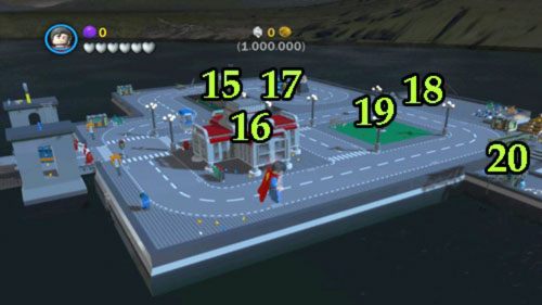 Aby dostać się do tej sekcji możesz skorzystać z metro (#4) lub przeskoczyć przez przepaść na lwie (#13) - Bonusowy poziom | Opis przejścia LEGO Batman 2 DC Super Heroes - LEGO Batman 2: DC Super Heroes - poradnik do gry