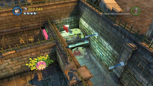 #08 - Skieruj się do lewego górnego rogu labiryntu i przestaw obrotowy mechanizm - Awantura w Arkham | Minizestawy LEGO Batman 2 DC Super Heroes - LEGO Batman 2: DC Super Heroes - poradnik do gry