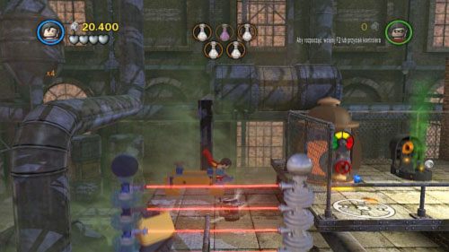 #04 - Po przejściu przez zniszczony przez bombę most skieruj się w stronę barykady laserowej na górze ekranu - Przepis na katastrofę | Minizestawy LEGO Batman 2 DC Super Heroes - LEGO Batman 2: DC Super Heroes - poradnik do gry