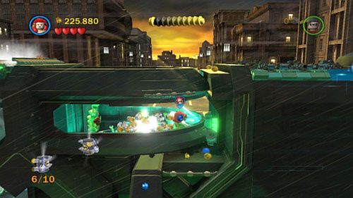 #06 - Piętro wyżej, podejdź Trującym Bluszczem do kwiatu z prawej i przetransportuj się na przód pojazdu - Chemiczny ślad | Minizestawy LEGO Batman 2 DC Super Heroes - LEGO Batman 2: DC Super Heroes - poradnik do gry