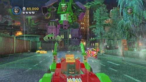 #09 - Podczas jazdy po mieście zacznie za tobą jechać drugi jeep - Niestabilny rdzeń | Minizestawy LEGO Batman 2 DC Super Heroes - LEGO Batman 2: DC Super Heroes - poradnik do gry