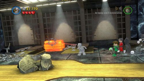 #01 - W pierwszym pomieszczeniu w złotym pojemniku pod ścianą, który zniszcz laserem - Nie wierzę w wieże | Minizestawy LEGO Batman 2 DC Super Heroes - LEGO Batman 2: DC Super Heroes - poradnik do gry