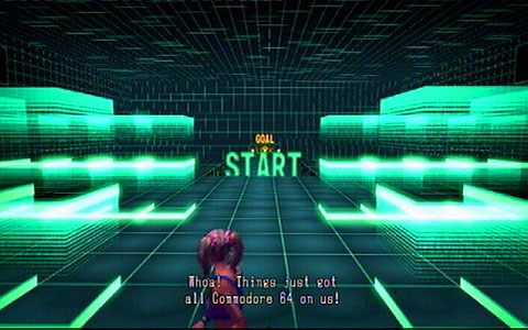 Zabierze cię on na wyższy poziom, gdzie rozpocznie się etap przypominający Pac-mana - 4 - Fulci Fun Center - zombie Pac-Man | Opis przejścia Lollipop Chainsaw - Lollipop Chainsaw - poradnik do gry