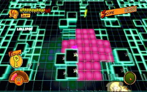 Poszukiwania będą utrudniały poruszające się po planszy stwory o kształcie Pac-mana - 4 - Fulci Fun Center - zombie Pac-Man | Opis przejścia Lollipop Chainsaw - Lollipop Chainsaw - poradnik do gry