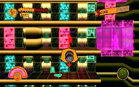 Na samym początku idź w prawo i wjedź widną na górę zaraz po tym jak czerwony przeciwnik skończy strzelić - 4 - Fulci Fun Center - zombie Pac-Man | Opis przejścia Lollipop Chainsaw - Lollipop Chainsaw - poradnik do gry