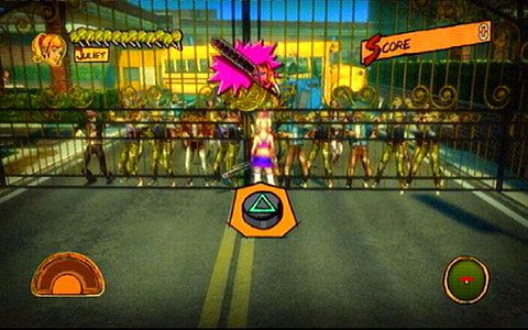 Otworzysz w ten sposób przejście i zostaniesz zaatakowany przez armię zombie - Prolog - pierwsze kroki | Opis przejścia Lollipop Chainsaw - Lollipop Chainsaw - poradnik do gry