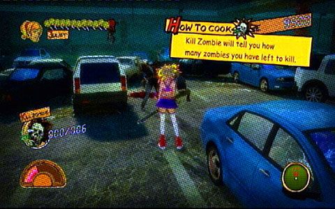 W tym celu wykończ wszystkie stojące w pobliżu zombie - Prolog - pierwsze kroki | Opis przejścia Lollipop Chainsaw - Lollipop Chainsaw - poradnik do gry