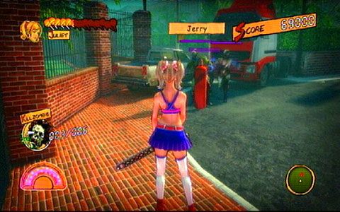 Po zakończeniu starcia pojawi się kolejny silny przeciwnik z dużo silniejsza obstawą niż poprzednio - Prolog - wprawki w walce | Opis przejścia Lollipop Chainsaw - Lollipop Chainsaw - poradnik do gry