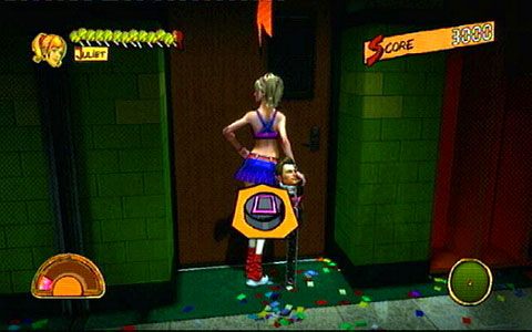 Dalsza droga prowadzi przez drzwi po lewej - 1 - Highschool - zombie w szkole | Opis przejścia Lollipop Chainsaw - Lollipop Chainsaw - poradnik do gry