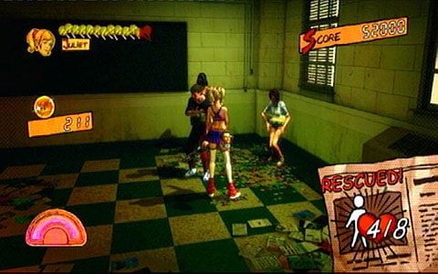 Kilku przeżyje zabójczy taniec, ale ich zabicie nie powinno zając dużo czasu - 1 - Highschool - sala gimnastyczna | Opis przejścia Lollipop Chainsaw - Lollipop Chainsaw - poradnik do gry