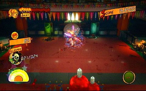 W pewnym momencie do sali wejście 5 przeciwników jednocześnie - 1 - Highschool - walka z Zedem | Opis przejścia Lollipop Chainsaw - Lollipop Chainsaw - poradnik do gry