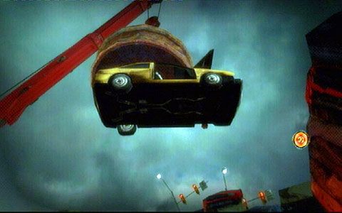 Za nimi zostanie na ciebie zrzucony samochód - 1 - Highschool - walka z Zedem | Opis przejścia Lollipop Chainsaw - Lollipop Chainsaw - poradnik do gry