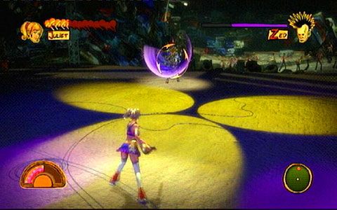 Ostatnim ciosem zombie jest szybkie obracanie laską - 1 - Highschool - walka z Zedem | Opis przejścia Lollipop Chainsaw - Lollipop Chainsaw - poradnik do gry