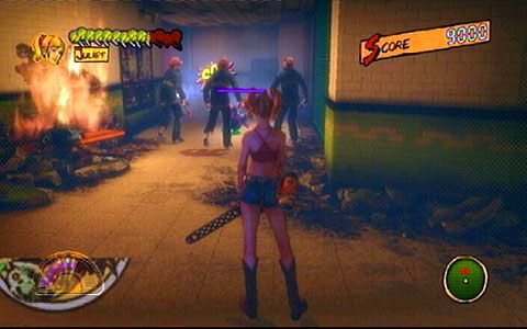 Korytarz z prawej zaprowadzi cię do chłopaka potrzebującego pomocy - 2 - Stadium - siłownia | Opis przejścia Lollipop Chainsaw - Lollipop Chainsaw - poradnik do gry