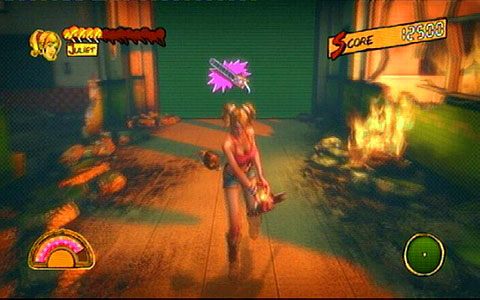 Idąc dalej w lewo natkniesz się na grupkę zombie - 2 - Stadium - siłownia | Opis przejścia Lollipop Chainsaw - Lollipop Chainsaw - poradnik do gry