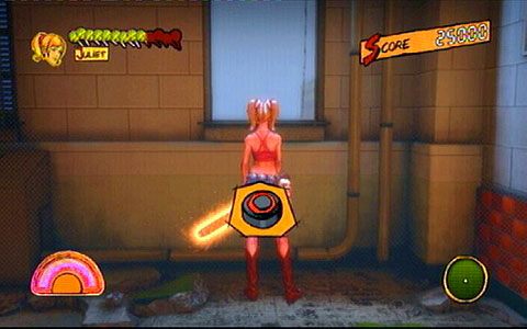 Po śmierci ostatniego wroga, zbierz lizaka na korytarzu, a następnie wyskocz przez okno - 2 - Stadium - siłownia | Opis przejścia Lollipop Chainsaw - Lollipop Chainsaw - poradnik do gry