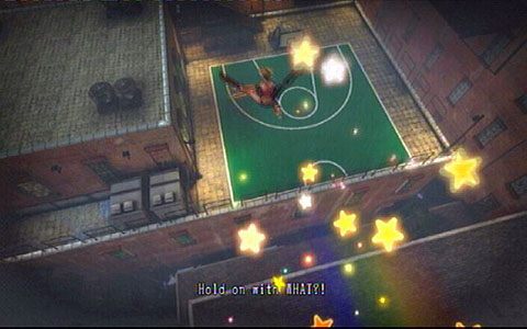 Gdy wykonasz bardzo długi skok, wylądujesz na boisku gdzie czeka cię mecz koszykówki - 2 - Stadium - siłownia | Opis przejścia Lollipop Chainsaw - Lollipop Chainsaw - poradnik do gry