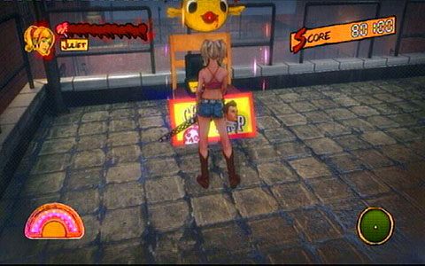 Wykonując skok dotrzesz na schody, które zaprowadzą cię na szczyt budynku - 2 - Stadium - walka z Wikke | Opis przejścia Lollipop Chainsaw - Lollipop Chainsaw - poradnik do gry