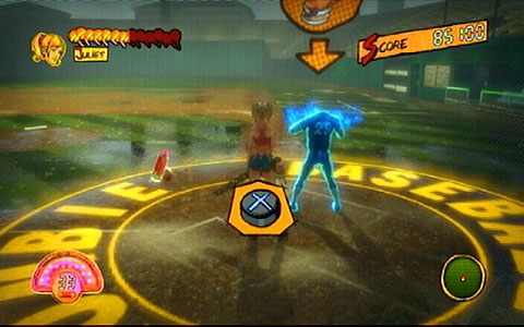 Gdy skończysz, pojawi się bezgłowe ciało, które potrzebne jest ci do zdobycia baz - 2 - Stadium - walka z Wikke | Opis przejścia Lollipop Chainsaw - Lollipop Chainsaw - poradnik do gry