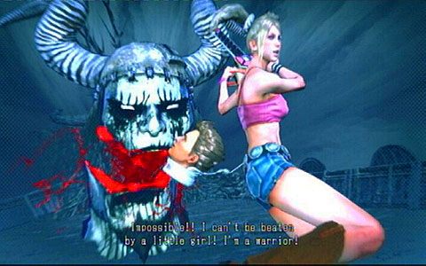 Po odebraniu zombiakowi całego życia, wykonaj ostatnią egzekucję i zakończ etap - 2 - Stadium - walka z Wikke | Opis przejścia Lollipop Chainsaw - Lollipop Chainsaw - poradnik do gry