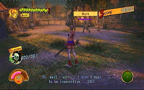 Chwilę później na scenę wkroczy wielki i gruby Mark - 3 - OBannon Farm - zombie na wsi | Opis przejścia Lollipop Chainsaw - Lollipop Chainsaw - poradnik do gry