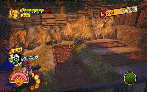 Idąc dalej przed siebie dotrzesz do miejsca, gdzie zaczną na ciebie szarżować grupy zombie - 3 - OBannon Farm - zombie na wsi | Opis przejścia Lollipop Chainsaw - Lollipop Chainsaw - poradnik do gry