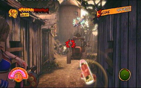 Gdy skończysz żniwa, ponownie przeniesiesz się w zupełnie inne miejsce, gdzie trójka zombie będzie próbowała staranować cię przy pomocy traktora - 3 - OBannon Farm - kombajn | Opis przejścia Lollipop Chainsaw - Lollipop Chainsaw - poradnik do gry