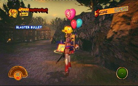 Po przeskoczeniu ogrodzenia pojawi się jeszcze kilku zombiaków, ale nie powinni ci sprawić większych problemów - 3 - OBannon Farm - kombajn | Opis przejścia Lollipop Chainsaw - Lollipop Chainsaw - poradnik do gry