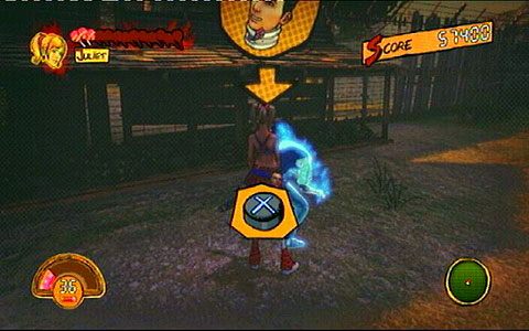 Pozbieraj wszystko co znajdziesz na górze i podejdź do stojącego w dole bezgłowego ciała - 3 - OBannon Farm - kombajn | Opis przejścia Lollipop Chainsaw - Lollipop Chainsaw - poradnik do gry